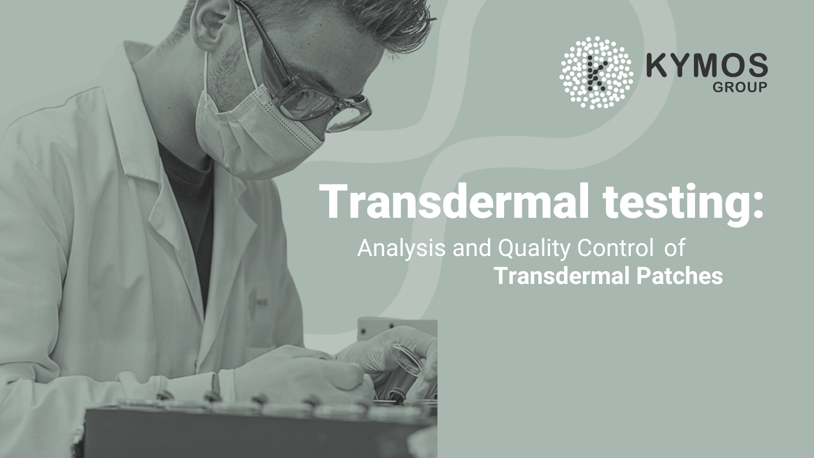 Image showing a scientist working in the transdermal testing article
