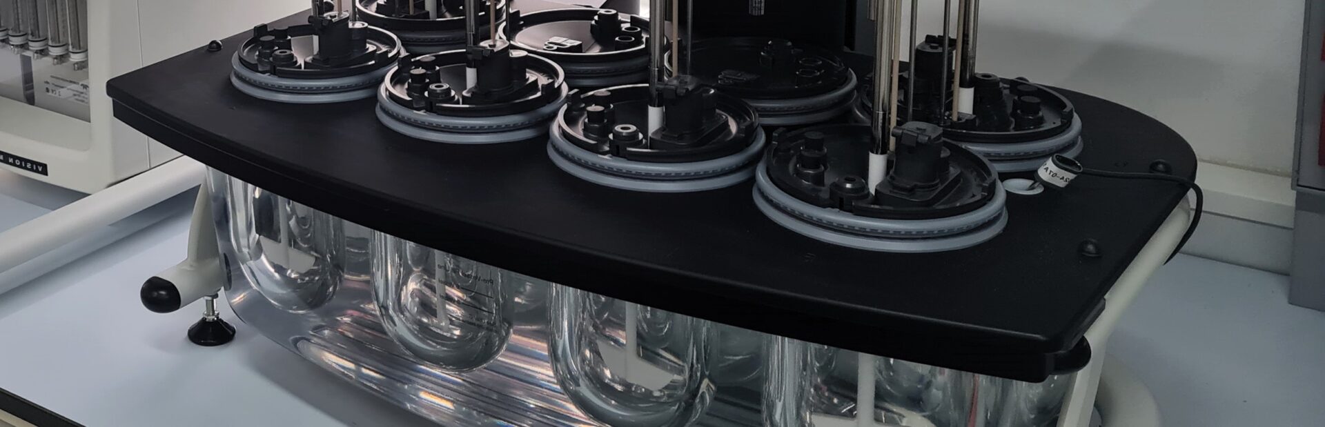 image of dissolution test equipment for transdermal testing